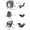 Motorcycle Engine Cover Engine Slider Engine Guard for Kawasaki Z900