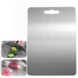 Metal Cutting Board,Titanium Cutting Boards for Kitchen，Yamato Titanium Cutting Board,Titanware Cutting Board For Cutting Meats Fruits And Vegetables(13.4 * 9in)