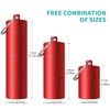 Miss Rui keychain pill holder mini, Portable 3 Compartment Waterproof