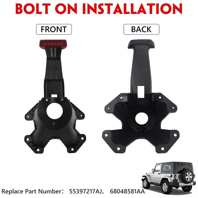 DKMGHT Spare Tire Holder Mounting Bracket Tire Carrier for Jeep
