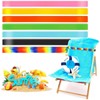 Hsthe Sea 5PC Elastic Beach Chair Clips Bands, Beach Towel