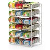 SimpleHouseware Stackable Can Rack Organizer, White