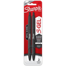 Sharpie SHARPIE S-Gel 0.7mm 2-Pack Set, Matte Black, Black Ink Gel Pens 2194705