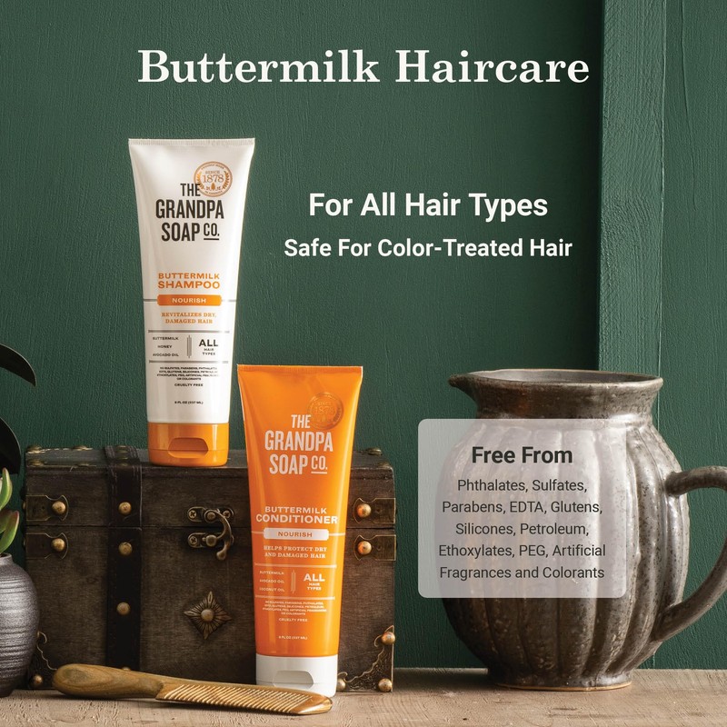 The Grandpa Soap Company Buttermilk Shampoo - Nourishing Formula to