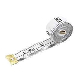Dual Sided Measuring Tape, Soft Fabric Ruler, 150cm Tailor Sewing Tape, Flexible Body Measurement Tool, for Sewing, Tailoring, and Crafting (White)