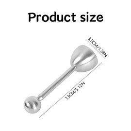 Stainless Steel Egg Topper, Egg Opener, Egg Peeler, Egg Pieker, Ice Roll Break Point Causer Egg Opener, Eggsecutor, Clack Egg Shell Break Point Causer for Eggs Cutter, Cracker Topper