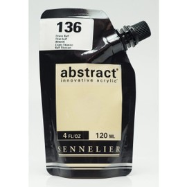 Sennelier Abstract Acrylic Paint Pouch, 4.05 Fl Oz (Pack of 1), Titanium Buff