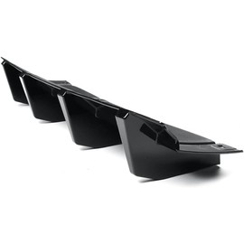 SIPIDEAUT Shark Fin Splitter Style Rear Bumper Lip Diffuser Compatible with Dodge Challenger 2015-2023 Front Splitter ((Glossy Black))