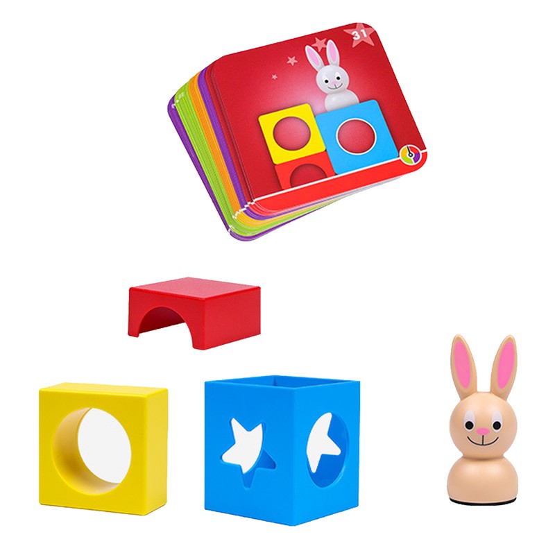 Kids Bunny Puzzle Building Toys Improve Imagination Bright Color Funny