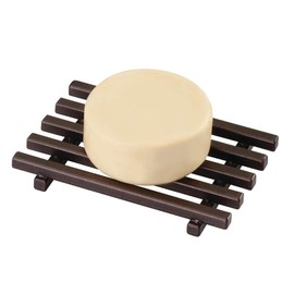 iDesign Steel Self-Draining Kitchen and Bathroom Bar Soap Holder, The Kyoto Collection - 4.25" x 3" x 0.5", Bronze