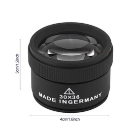 Jewellery Magnifier, 30 x Professional Lens Magnifiers Eyepiece Jeweller Inspection Tool for Coins, Stamps, Jewellery and Antiques