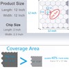 WalDecoo White 3D Hexagonal Peel and Stick Wall Tiles, 10