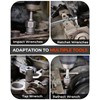 Topme Bolt Extractor Set, 14 Pieces Impact Bolt & Nut