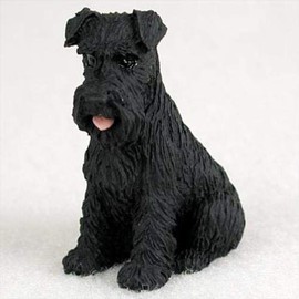 Conversation Concepts Schnauzer Black W/Uncropped Ears Tiny One Figurine