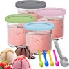 Taicols Containers Replacement for Ninja Creami Pints and Lids, 4