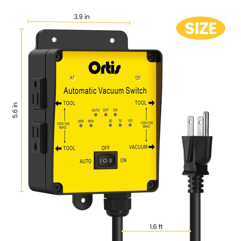 2025 New! Automatic Vacuum Switch, Ortis Dust Control Autoswitch for