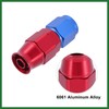 Motoforti 2pcs AN6 0 Degree Swivel Car Hose End Fitting