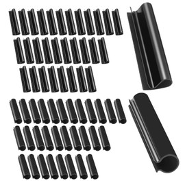 60Pcs Winter Pool Cover Clips for Above Ground Pools- 2 Shapes Pool Clips Pool Cover Clamps Black 4.7 Inch Pool Wind Guard Clip for Securing Tightly Cover Pool Clamps for Above Ground Pools