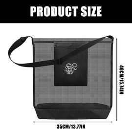 AXVRAV Mushroom Hunting Bag, Mushroom Collector Bag with Adjustable Shoulder Strap, Mesh Mushroom Food Bags, Foldable Mesh Harvest Bag, Harvest Storage Bag for Camping, Hiking, Collecting