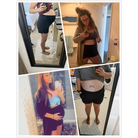 fitglam Pantalones cortos de maternidad para mujer con bolsillos, 15 Pastel Tie Dye, S