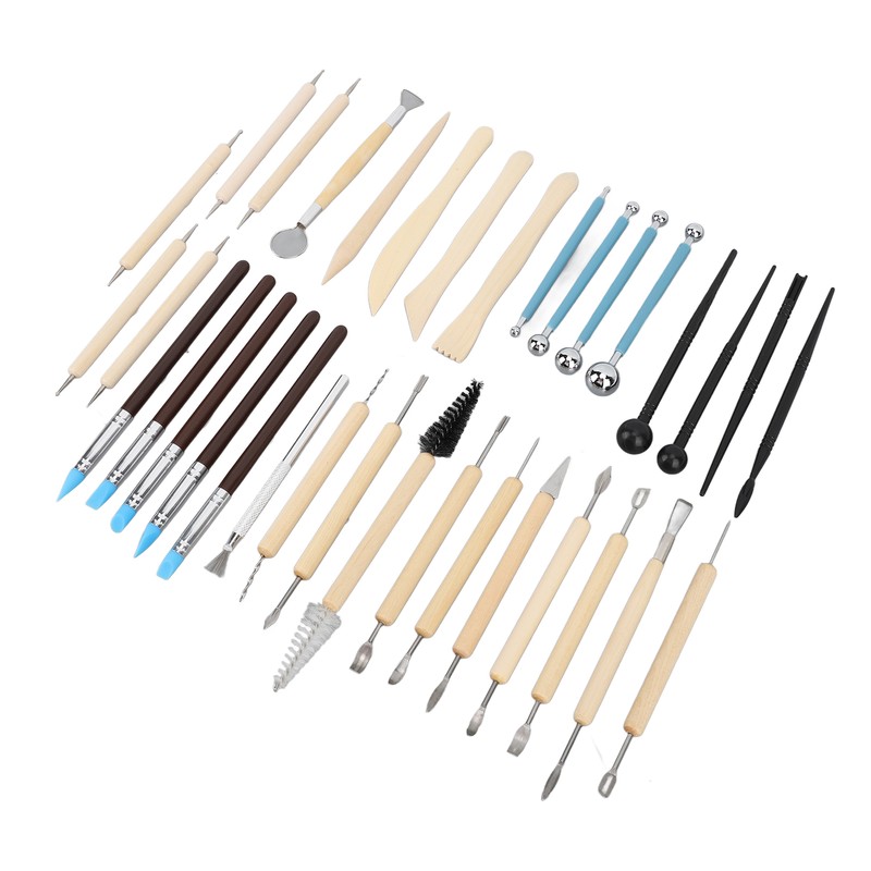 36Pcs Pottery Clay Sculpting Tools Kit Set Ceramic Carving Sculpting