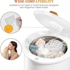 Replacement Fragrance Disc Fresh Fragrance Scented Pads for Keenray Towel Warmer Bucket 12pcs (Ocean Flavor) Aroma Perfume Freshener bedroom diffuser