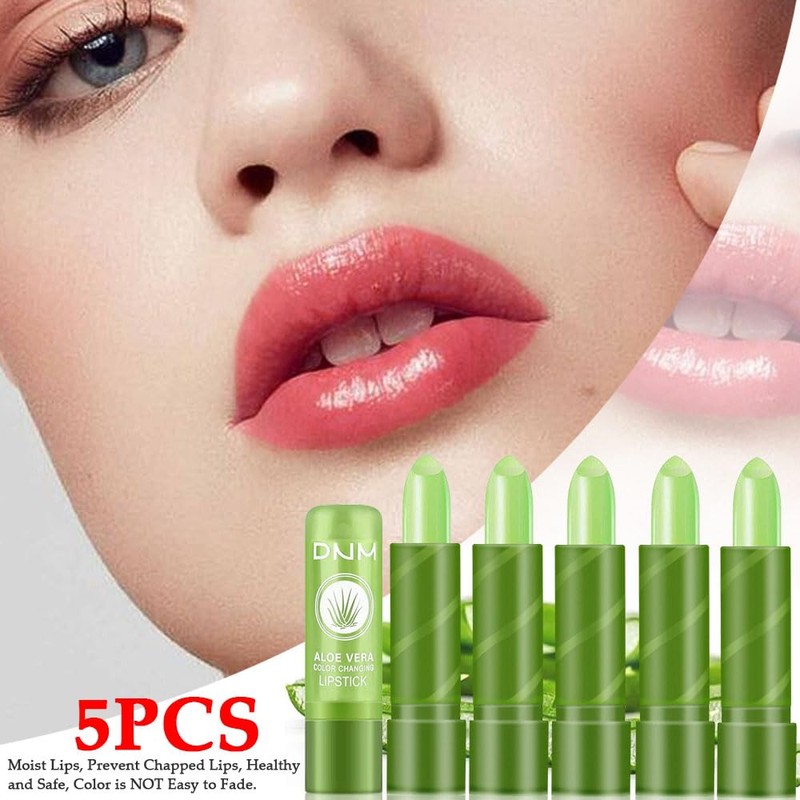 BINGBRUSH Aloe Vera Color Changing Lipstick Queen,Long Lasting Lip Care