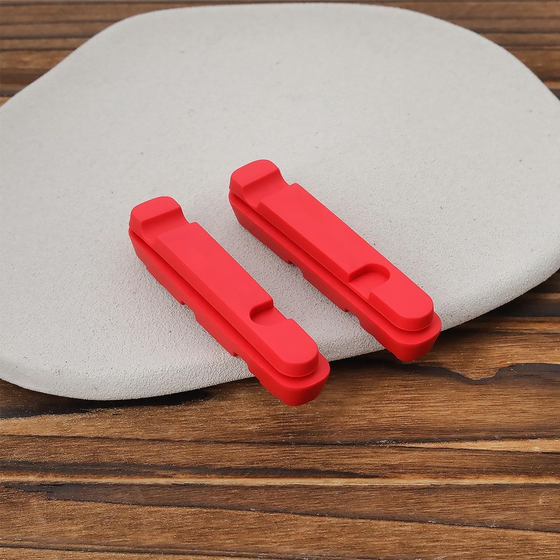 Micro Traders 4pcs Bike Brake Pad Inserts Rubber Pad Compatible