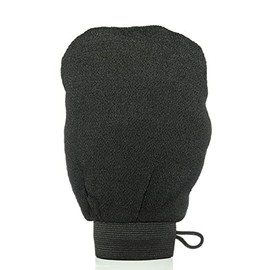 Rose & Caramel Black Exfoliating Body Mitt, Hammam Mitt, Scrub Body Exfoliating Mitt, bath gloves, Exfoliating Body Scrub, Exfoliating Gloves For Bath & Shower. Best Fake Tan Remover