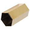 Pen Holder Hex Stainless Steel Gold Electroplating Durable Glossy Corrosion