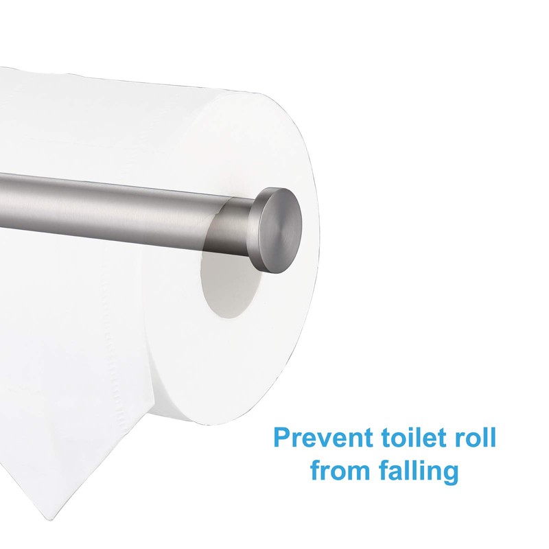 TASTOS Toilet Paper Holder SUS304 Stainless Steel Round Size Brushed