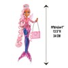 MERMAZE Color Change Harmonique Mermaid Doll with Stylish Accessories, Poseable,