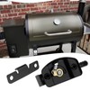Briny River 2 Stück Smoker-Türriegelschloss Smoker-Maschinen-Türschloss mit Schrauben Kompatibel mit
