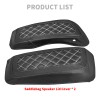 HDBUBALUS White Hard Saddle Bag Lid Bra Covers For Harley
