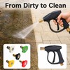 Pressure Washer Gun with 5 Spray Nozzle Tips – M22-14mm