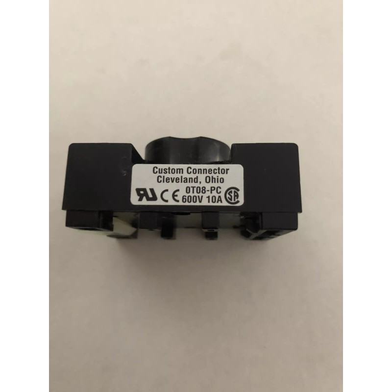 Custom Connector = Custom Connector 0T08-PC Relay Socket Base 600V