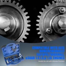 Socpuro 8Pcs Engine Camshaft Alignment Timing Tool Kit with 41mm Water Pump Wrench, Timing Belt Tool Kit Compatible with Chevy Cruze Aveo Alfa Romeo Fiat 16V 1.4 1.6 1.8