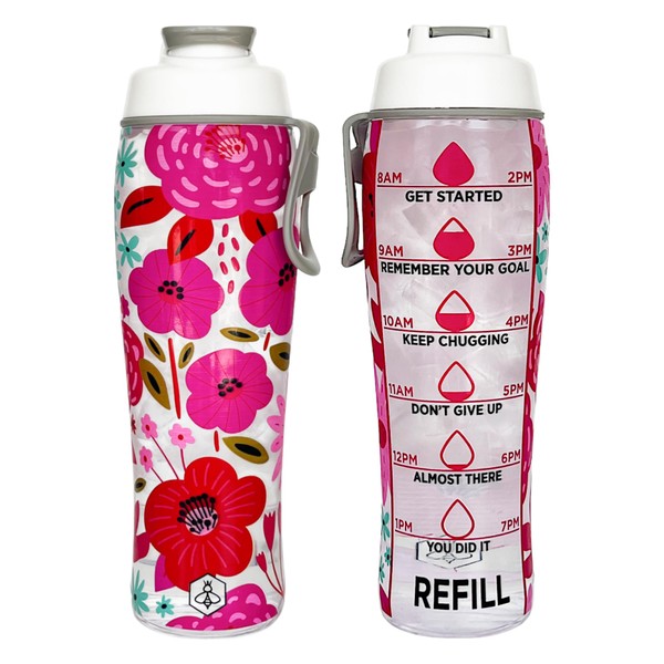 50 Strong Reusable Water Bottle with Time Markers – 30