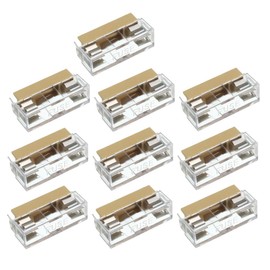 sourcing map 10pcs 250V 10A Dual Terminals 6 X 30mm Fuse PCB Panel Mount Holder Case