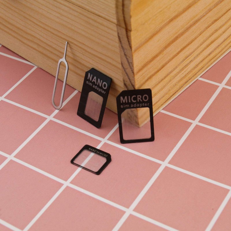 2 x SIM Card Adapter Storage Boxes, Micro Nano to