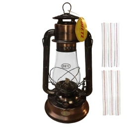 Light of Mine - Dietz #80 Blizzard Oil Lantern with 7/8" Replacement Wick Strips (Bronze)