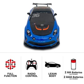 Mondo Motors, Renault Alpine GT4, model in scale 1:28, speed up to 8 km/h, toy car for children - 63609