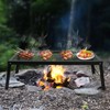 Folding Campfire Grill Camping BBQ Grill Outdoor Fire Pit Cooking