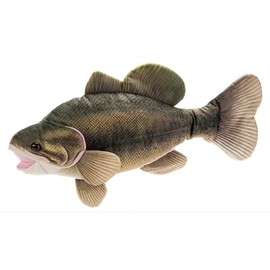The Petting Zoo Large Mouth Bass Stuffed Animal Plushie, Gifts for Kids, Wild Onez Sealife River Fish Animals, Large Mouth Bass Plush Toy 22 Inches