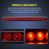 Nilight 2PCS 16Inch 11 LED Red Trailer Light Bar for