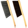 Patelai 2 Pieces Wooden Bench Brushes Fireplace Brush Natural Fiber
