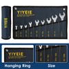 YIYEIE Super-Thin Open End Wrench Set, 9-Piece SAE, 1/4" to