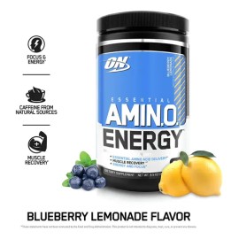 Aminoacidos On Essential Amino Energy 30 Servicios Sabores Sabor Limonada De Mora Azul                                                                