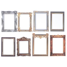 TOPBATHY 8pcs Photo Frame Wall Stickers Photo Frame Wall Decals Wall Hanging Photo Frame Photo Stickers Peel and Stick Picture Frames Poster Frames Stickers & Posters Artwork Simple PVC