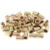 Keadic 100Pcs M8 Rivet Nuts Metric Zinc Plated Rivet Nut